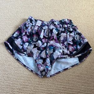 cute floral  lululemon shorts